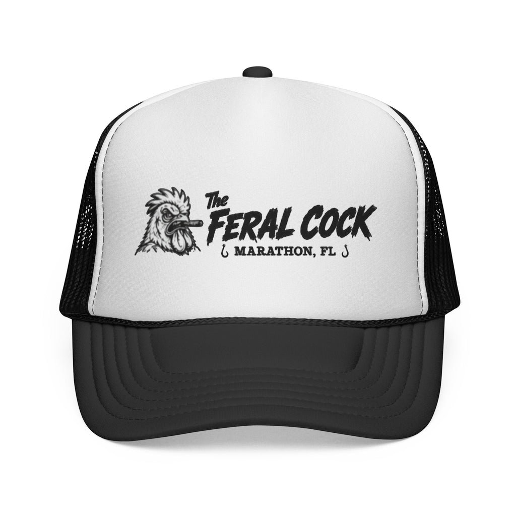 Trucker Cap — "The Feral Cock" Marathon, FL Rooster Logo Hat