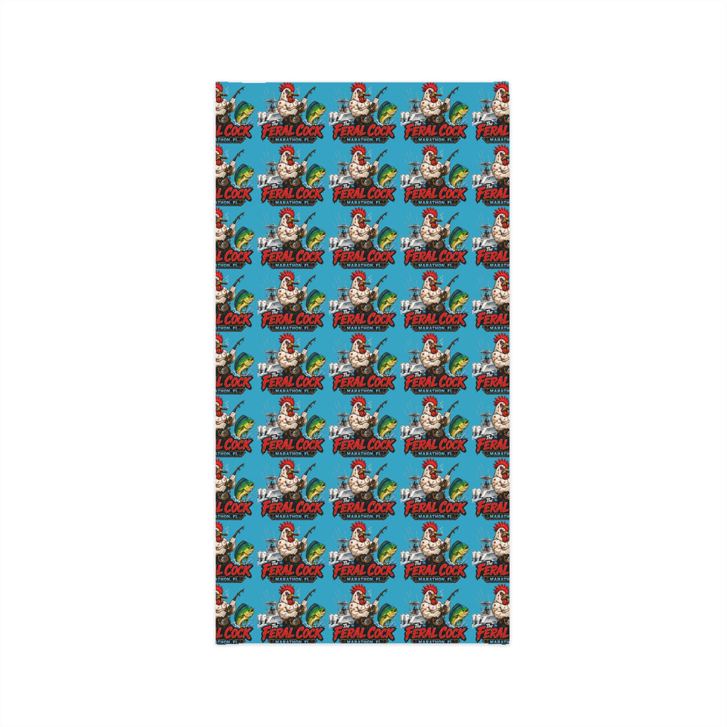 Neck Gaiter — Retro 'Final Cock' Surfing Chicken Pattern (Lightweight Face Mask & Bandana)
