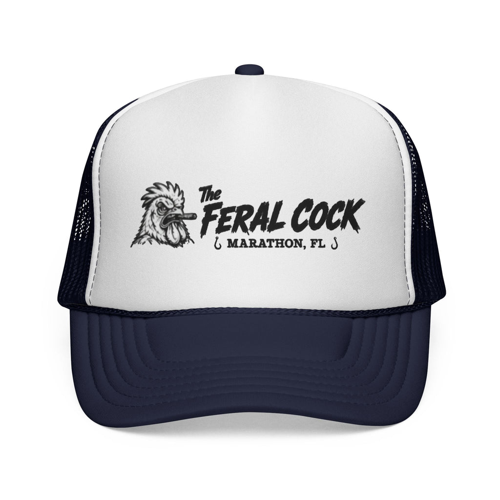 Trucker Cap — "The Feral Cock" Marathon, FL Rooster Logo Hat