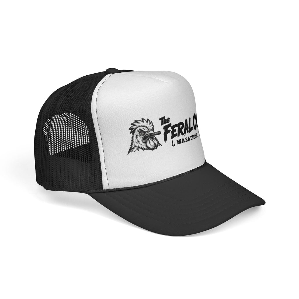 Trucker Cap — "The Feral Cock" Marathon, FL Rooster Logo Hat
