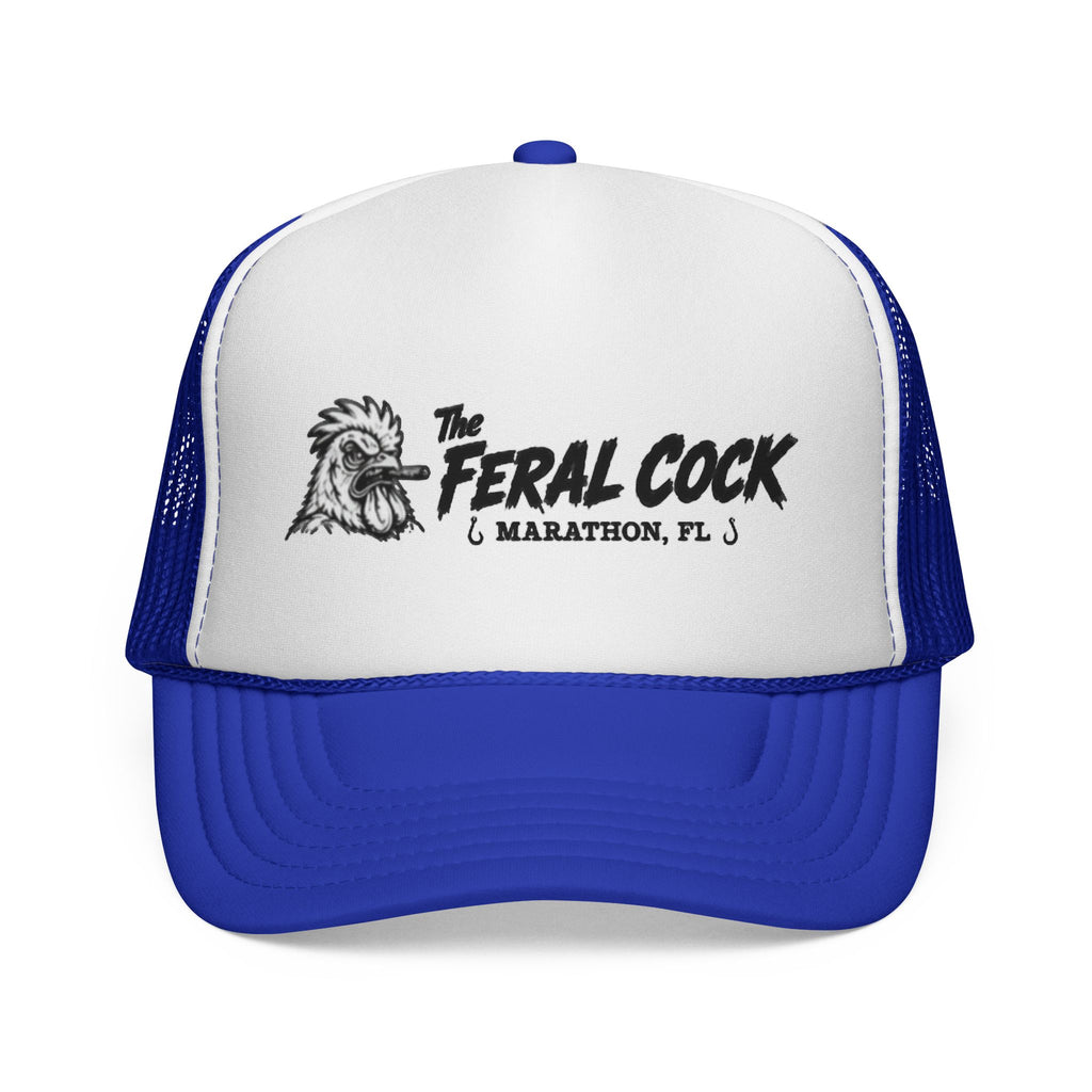 Trucker Cap — "The Feral Cock" Marathon, FL Rooster Logo Hat