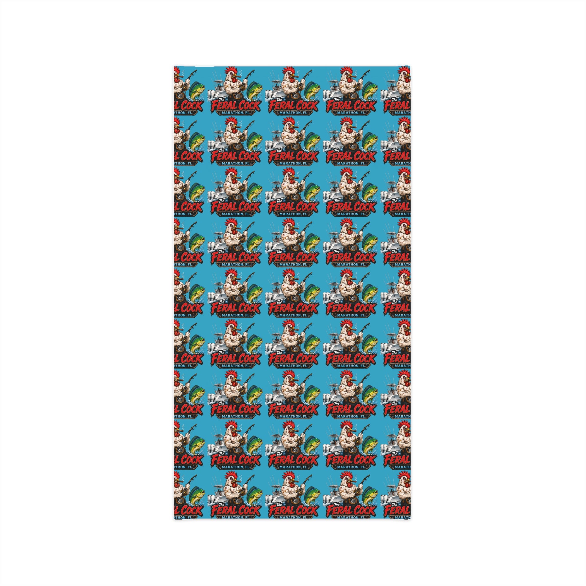Neck Gaiter — Retro 'Final Cock' Surfing Chicken Pattern (Lightweight Face Mask & Bandana)